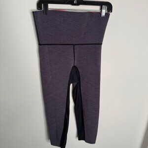 Roxy Women's Gray Orange Land to Sea Water Resistant Leggings Surf Beach neopren